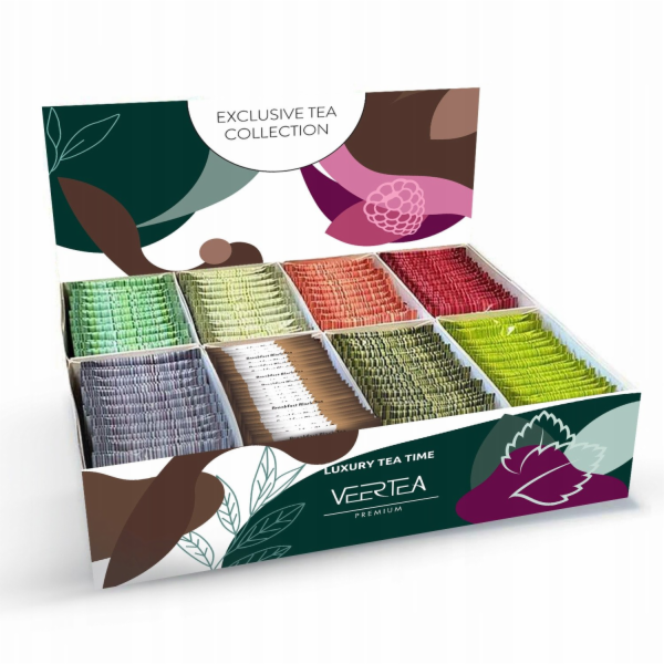 VEERTEA PREMIUM Veertea Tea Collection, sada 8 příchutí -...
