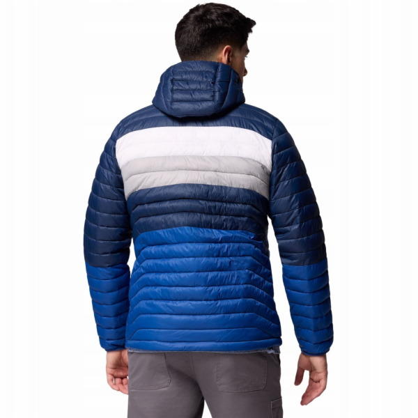 Columbia Bunda s kapucí Powder Pass 2134131433 Modrá M