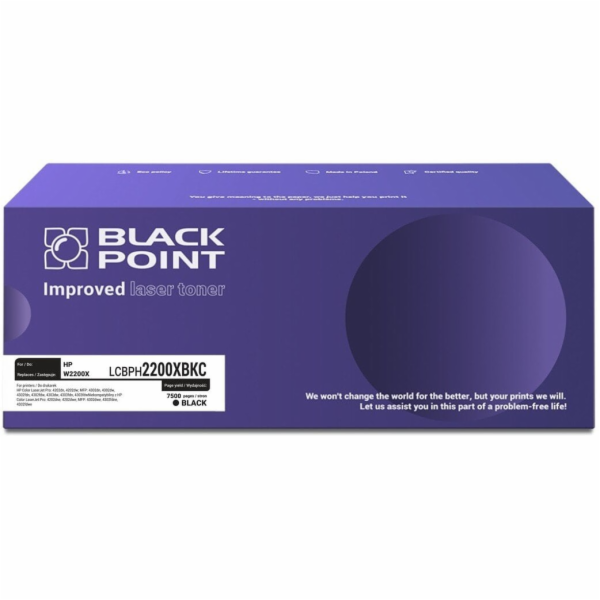 Black Point [LCBPH2200XBKC] Barevný toner (HP W2200X) NOV...