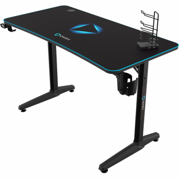 Onex | Herní stůl s držákem na nápoje, háčkem na sluchátk...