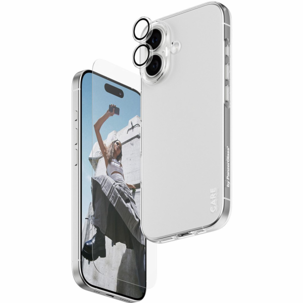 PanzerGlass Módní kombinovaný kryt CARE by 3v1 + sklo + č...