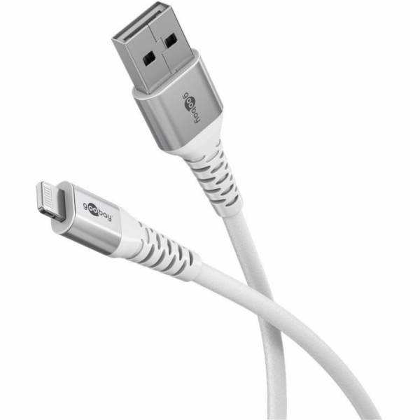 Goobay Kabel Lightning na USB-A 1m bílý (74511)