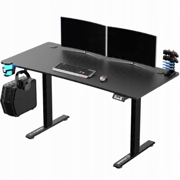 Ultradesk Herní stůl LEVEL V2, 140x68cm, 72-117cm, elektr...
