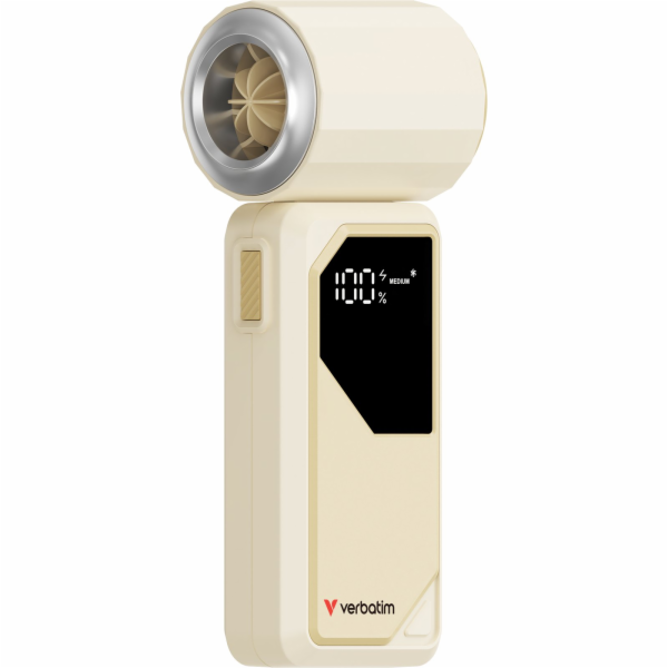 LG Ruční ventilátor Verbatim, Cool n Go AirJet, bílý a st...