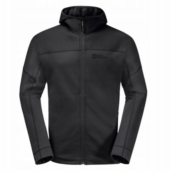 Jack Wolfskin Hirschberg Hooded FZ M 1710881-6000 Černá S