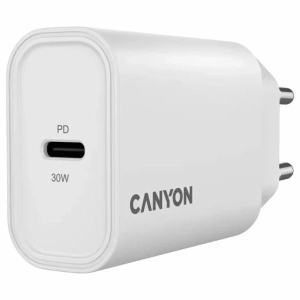 Canyon Nabíječka OnCharge 30CL Max Power 30W 1xPD EU bílá