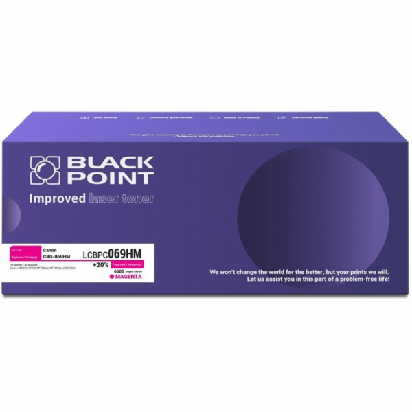 Black Point Toner Canon CRG-069HM, originální, originální...