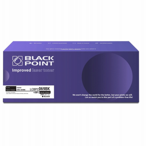 Black Point Toner Canon CRG-069BK, originální, originální...