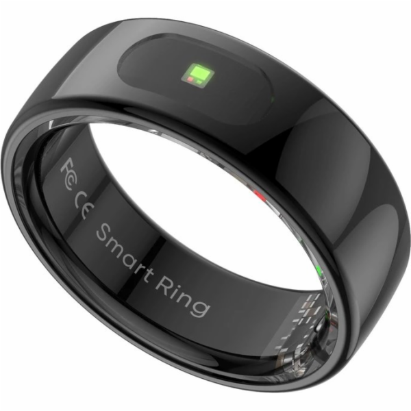 Powerton Smart RING PRO černý, měření stresu, tepová frek...