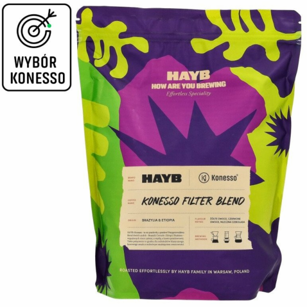 Quba Cafe HAYB Konesso filtrovaná kávová zrna 1kg