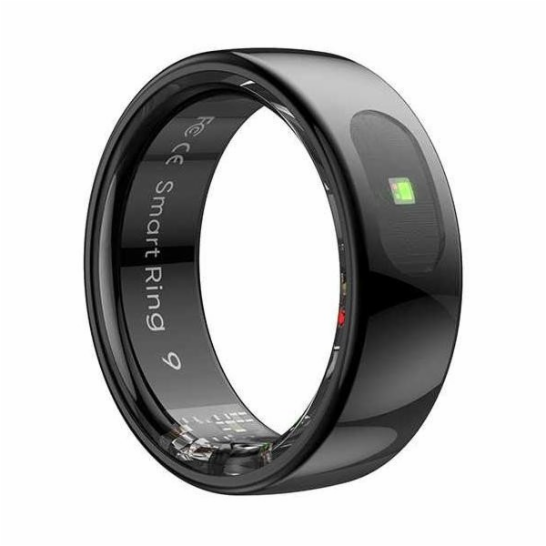 Powerton Smart RING PRO černý, měření stresu, tepová frek...