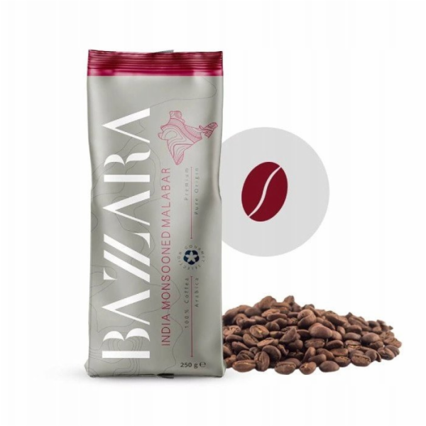 Bazzara Kávová zrna ESPRESSO INDIA MONSOONED MALABAR 250 g