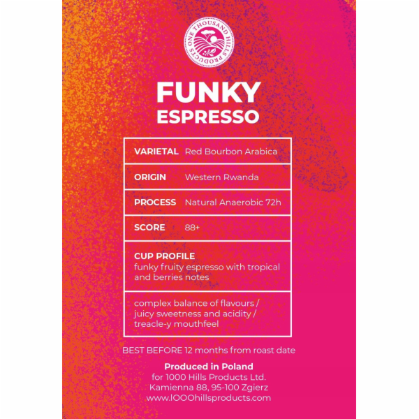 HAYB Kávová zrna RWANDA MUHABURA FUNKY ANAEROBNÍ ESPRESSO...