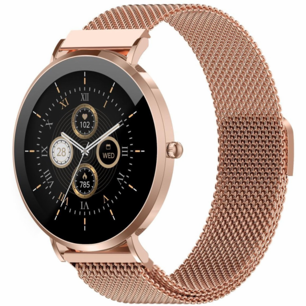 Denver&nbsp;Design&nbsp;-&nbsp;Chytré&nbsp;hodinky&nbsp;SWC-394RG&nbsp;růžovo-zlaté