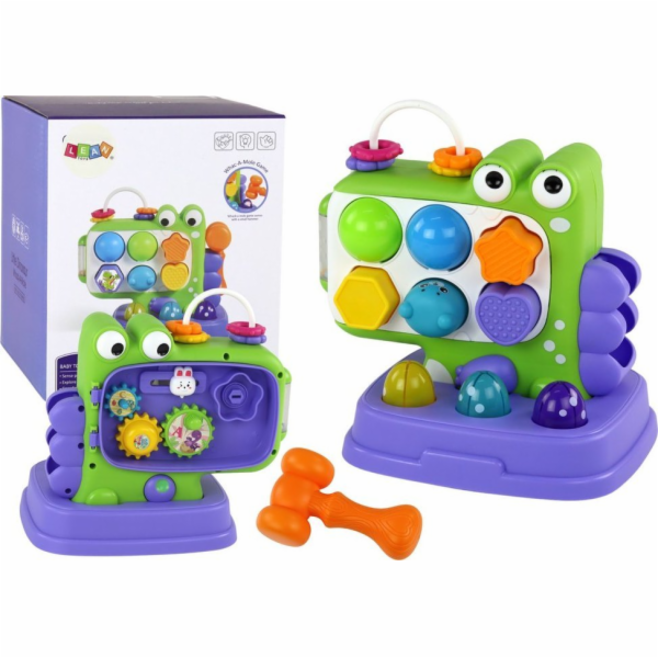 LeanToys Dinosaur Educational Panel Whac-A-Mole Sorter Ga...