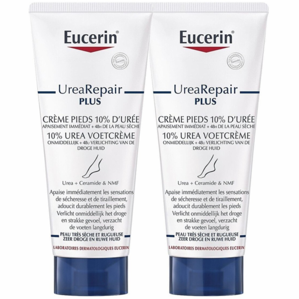 Eucerin UreaRepair Plus krém na nohy s 10% ureou 2x100ml ...