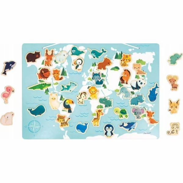 Janod Janod Puzzle Zvířátka se 40 magnety
