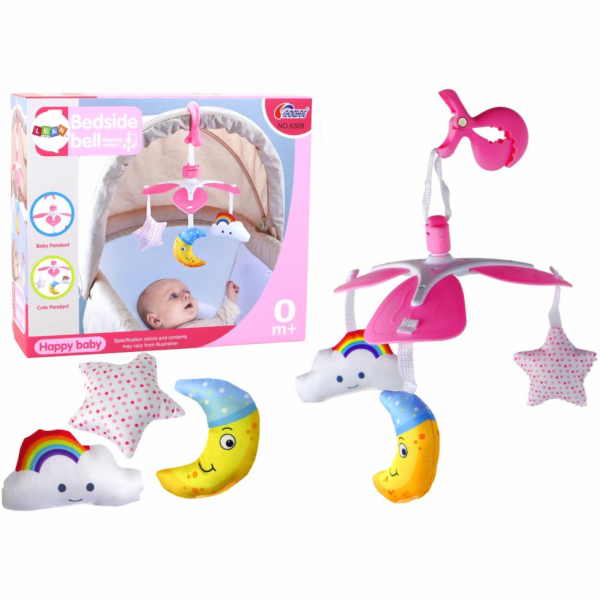 LeanToys Mobilní hrazda do postýlky na baterie s univerzá...