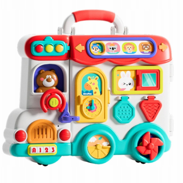 LeanToys Interaktivní vzdělávací světla auta Zvuky Barevn...