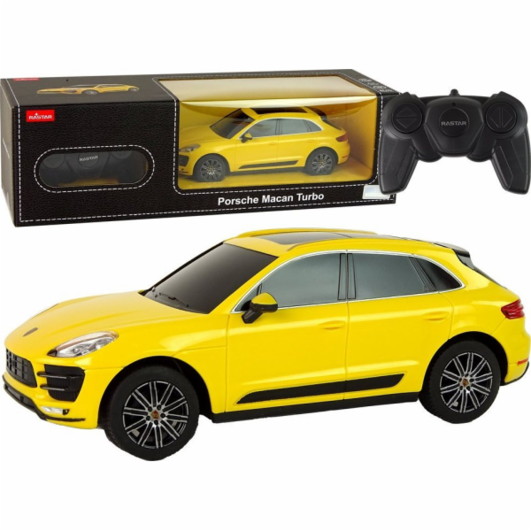Rastar Auto R/C Porsche Macan Turbo 1:24 Rastar Yellow
