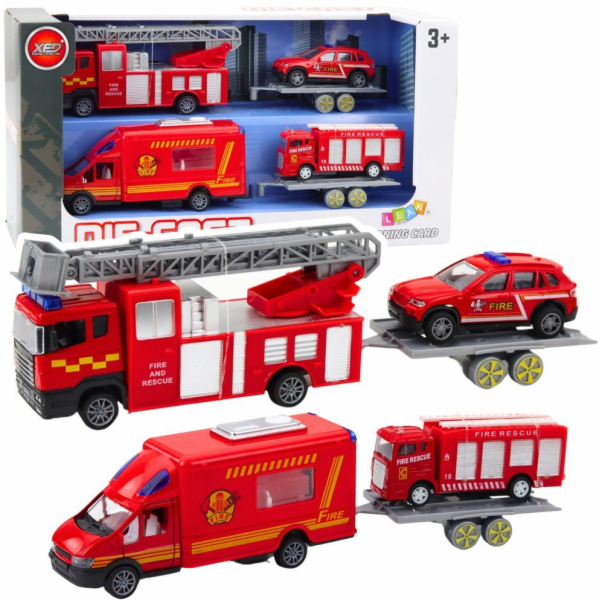 LeanToys&nbsp;Hasičské&nbsp;vozy&nbsp;Auta&nbsp;Řidičská&nbsp;sada&nbsp;Červená&nbsp;LEAN&nbsp;Toys