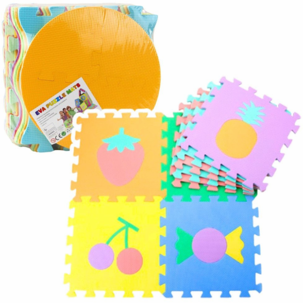 LeanToys VZDĚLÁVACÍ PODLOŽKA MĚKKÁ EVA PĚNA PUZZLE OHRAČK...