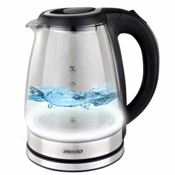 Mesko MS 1307 Skleněná rychlovarná konvice 1,8 l