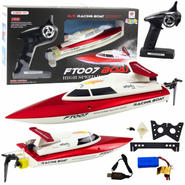 LeanToys Vitality FT007 Dálkově ovládaný RC motorový člun...