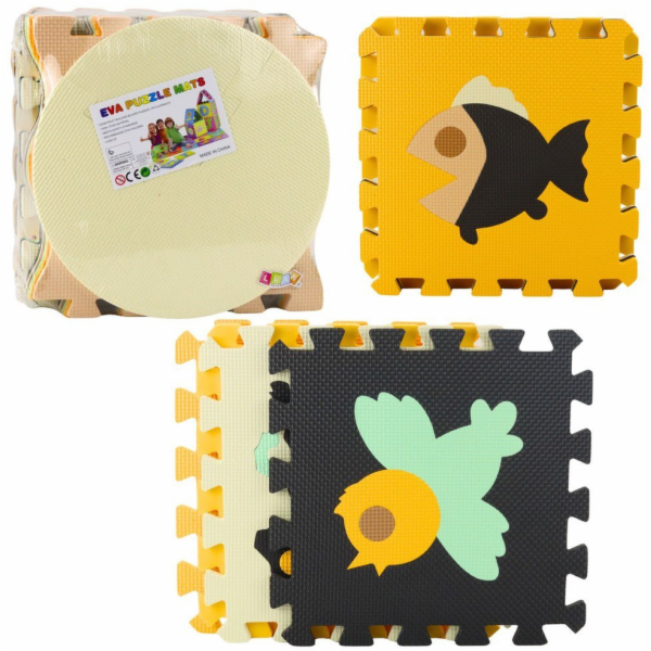 LeanToys Měkké puzzle vzdělávací podložka EVA pěna zvířát...