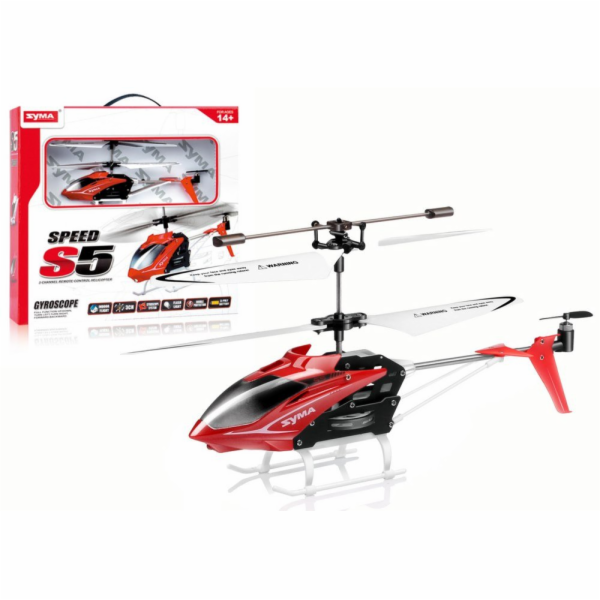 LeanToys Dálkově ovládaný vrtulník S5 SYMA RC červený
