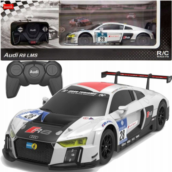 Rastar Auto na dálkové ovládání 1:24, sportovní AUDI R8 L...