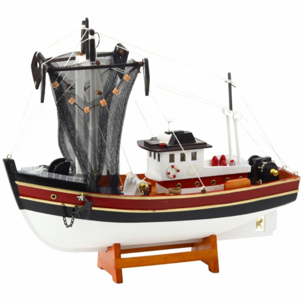 LeanToys Sběratelská dekorativní loď, rybářský člun, rybá...