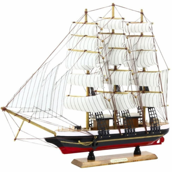 LeanToys Sběratelský model Bílé plachetnice