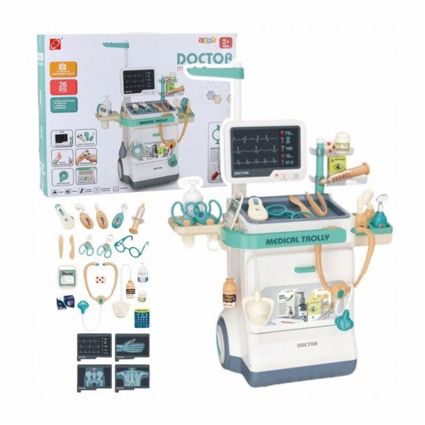 LeanToys Sada lékařských doplňků, rentgen, EKG, světla, z...
