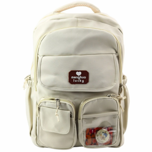 Lean Městský školní batoh Kapybara Přívěsek na klíče Béžo...