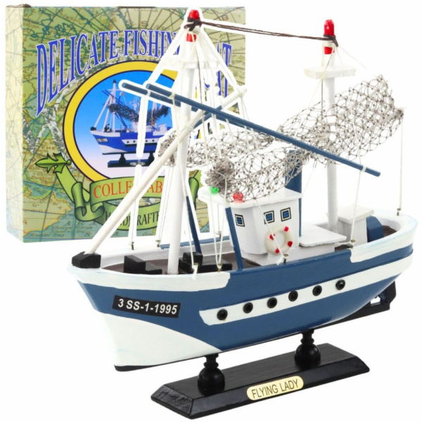 LeanToys Sběratelský model lodi rybářský člun Flying Lady...