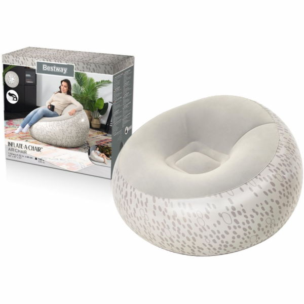 Bestway 75052 Šedé nafukovací křeslo