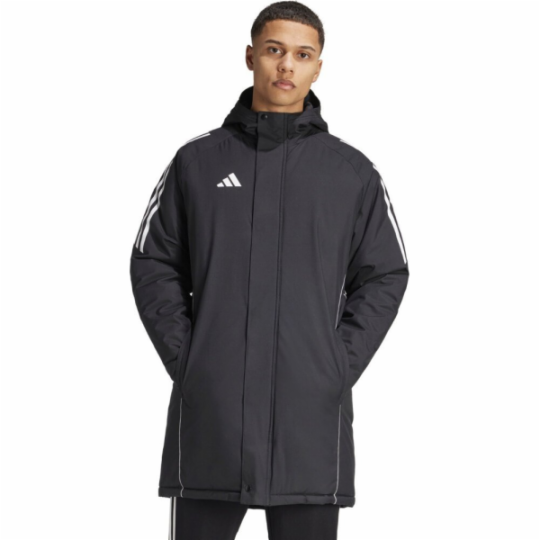 Adidas Pánská parka Tiro 24 Stadium, černobílá, IJ7391 S