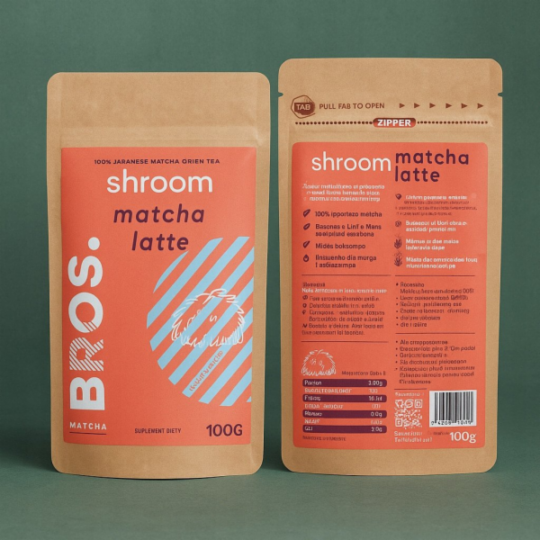 Monroe Matcha Bros. Shroom Matcha Latte 100g - matcha s a...