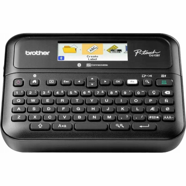 Brother&nbsp;PT-D610BTVP&nbsp;TZe/3,5&nbsp;-&nbsp;24&nbsp;mm&nbsp;dotyková&nbsp;obrazovka