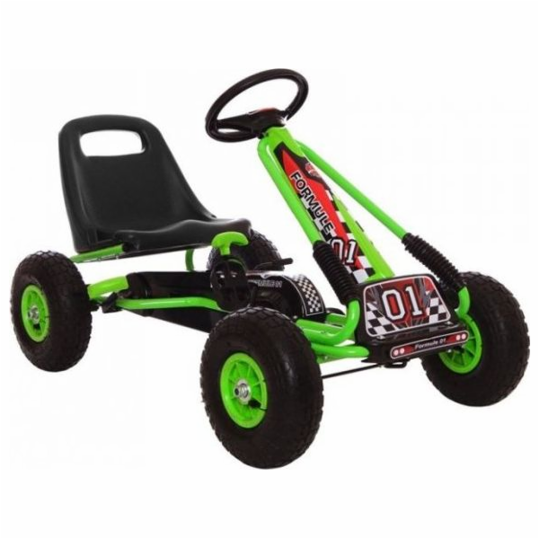 Lean Sport Pneumatická kola Gokart Green A-15