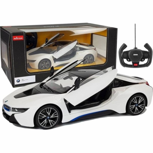Rastar Auto R/C BMW i8 Rastar 1:14 bílé automatické dveře