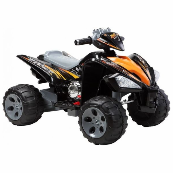 Lean Cars Bateriová čtyřkolka s velkými koly, černá