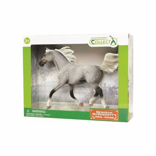 Collecta Deluxe figurka poloarabského hřebce v šedo-černé...