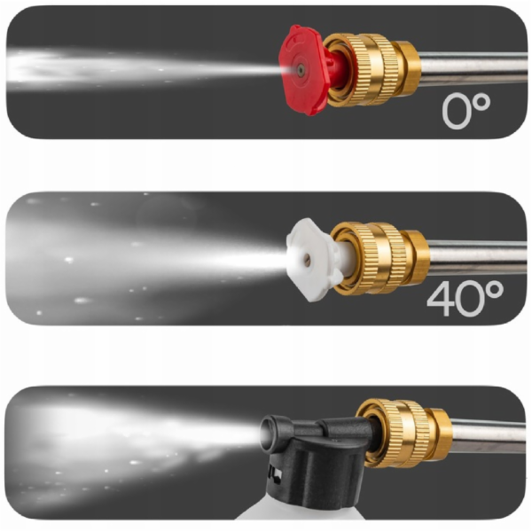 NoName Akumulátorový tlakový čistič 15 barů, 21 V, 1500 mAh