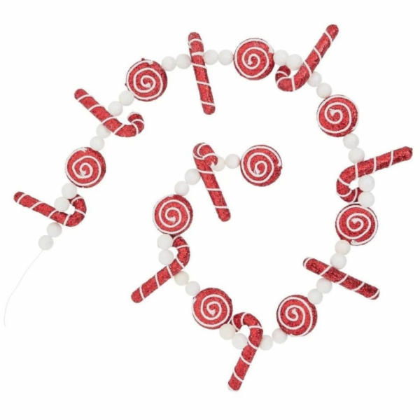 Atmosphera Vánoční girlanda s cukrovými hůlkami a sladkos...