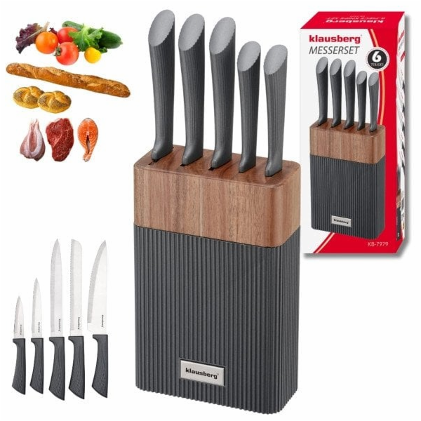 Klausberg Sada nožů KB-7979 z akácie