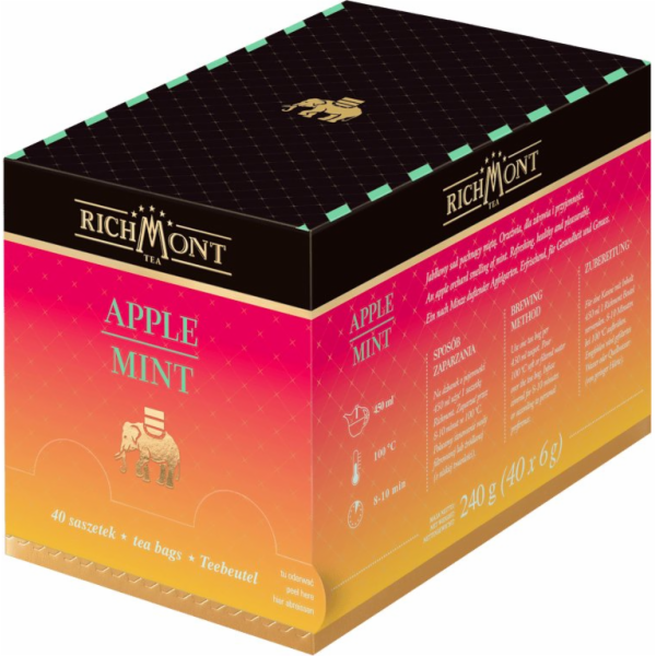 Richmont Jablečno-mátový ovocný a bylinný čaj 40x6g