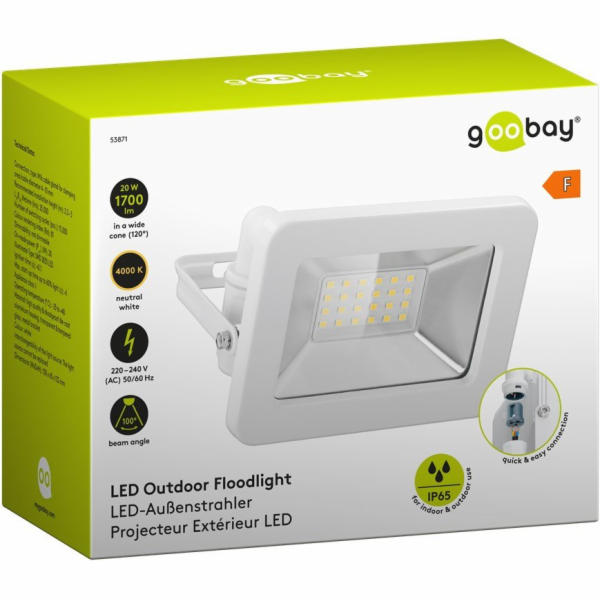 Goobay Nástěnná LED lampa 20W bílá (RB53871)