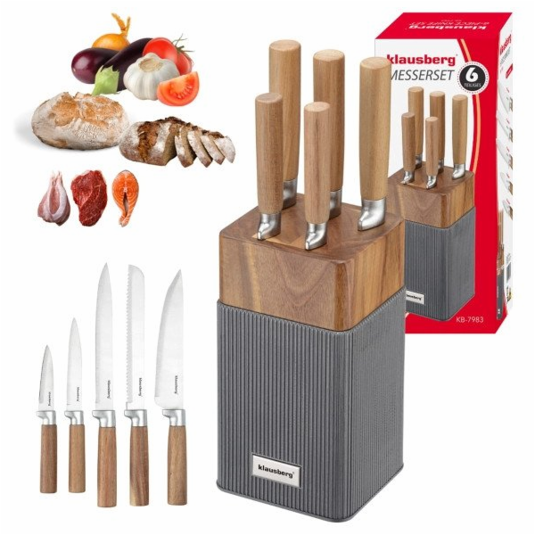 Klausberg Sada nožů KB-7983 z akácie